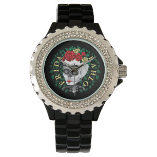 Frida Kahlo   Skull with Rose Crown Watch