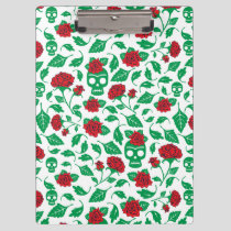 Frida Kahlo | Skulls & Roses Clipboard