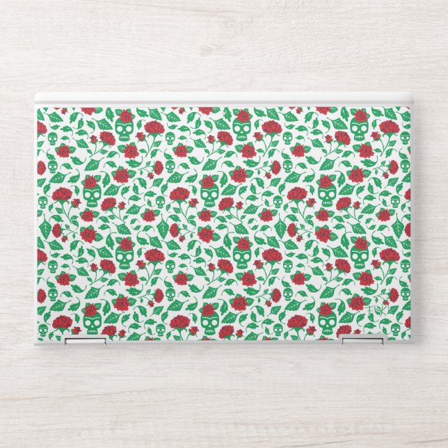 Frida Kahlo | Skulls & Roses HP Laptop Skin (Front)