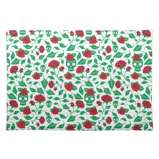 Frida Kahlo | Skulls & Roses Placemat (Front)