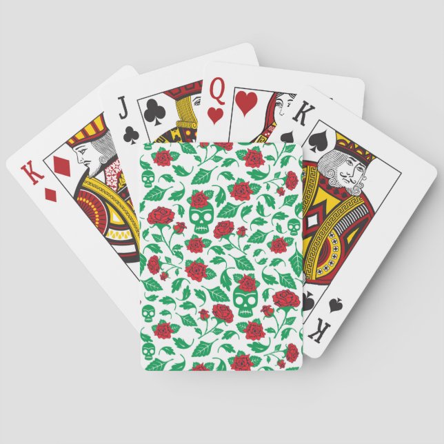 Frida Kahlo | Skulls & Roses Poker Cards (Back)