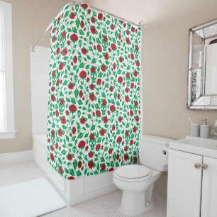 Frida Kahlo Skulls & Roses Shower Curtain