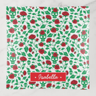 Frida Kahlo Skulls & Roses Trinket Tray