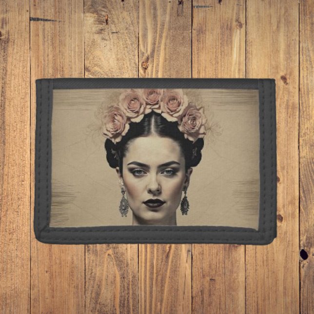 Frida Kahlo - Surreal Retro Artistic Trifold Wallet (Creator Uploaded)