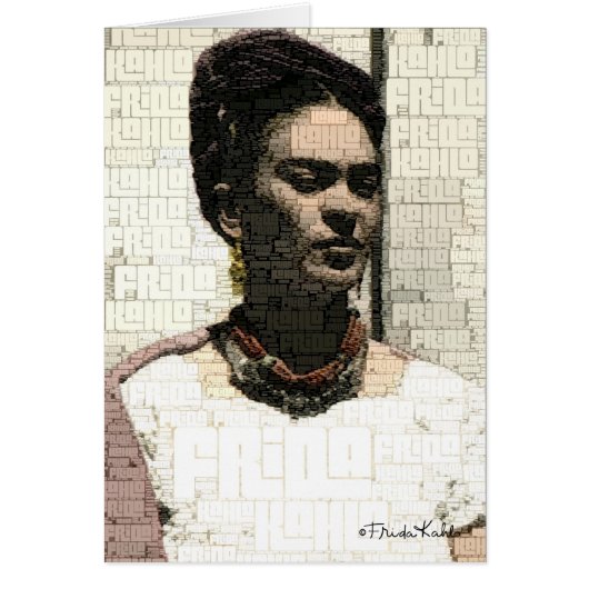 Frida Kahlo Textile Portrait Cards (Front)