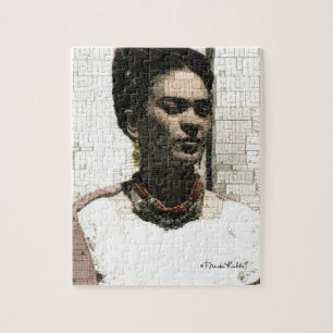 Frida Kahlo Textile Portrait Jigsaw Puzzle