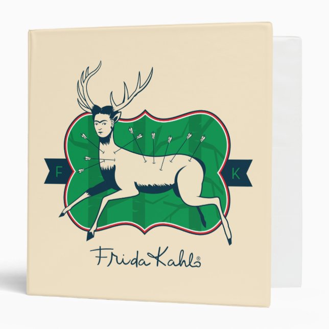 Frida Kahlo | The Wounded Deer 3 Ring Binder (Front/Inside)
