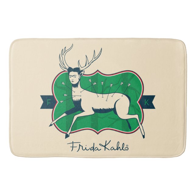 Frida Kahlo | The Wounded Deer Bathroom Mat (Front)
