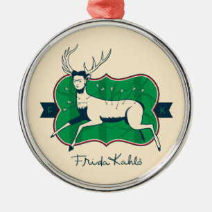 Frida Kahlo The Wounded Deer Metal Ornament
