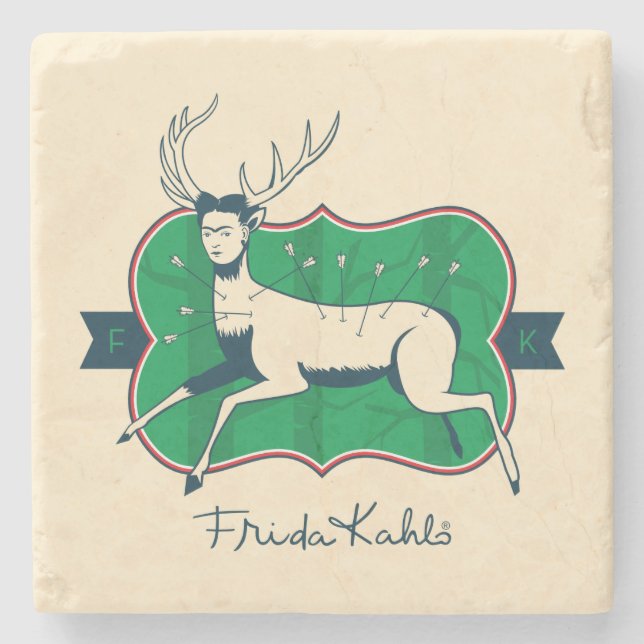 Frida Kahlo | The Wounded Deer Stone Coaster (Front)