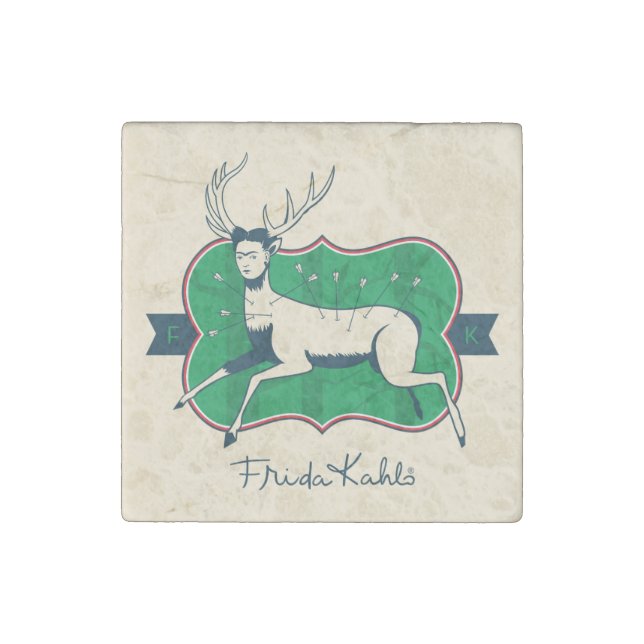 Frida Kahlo | The Wounded Deer Stone Magnet (Front)