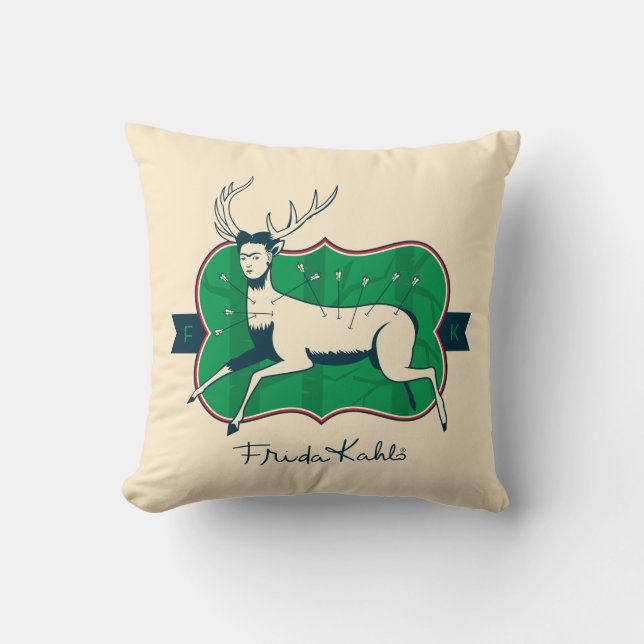 Frida Kahlo | The Wounded Deer Throw Pillow (Front)