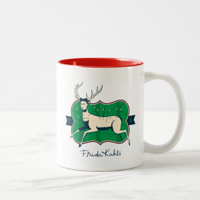 Frida Kahlo | The Wounded Deer Two-Tone Coffee Mug (Right)