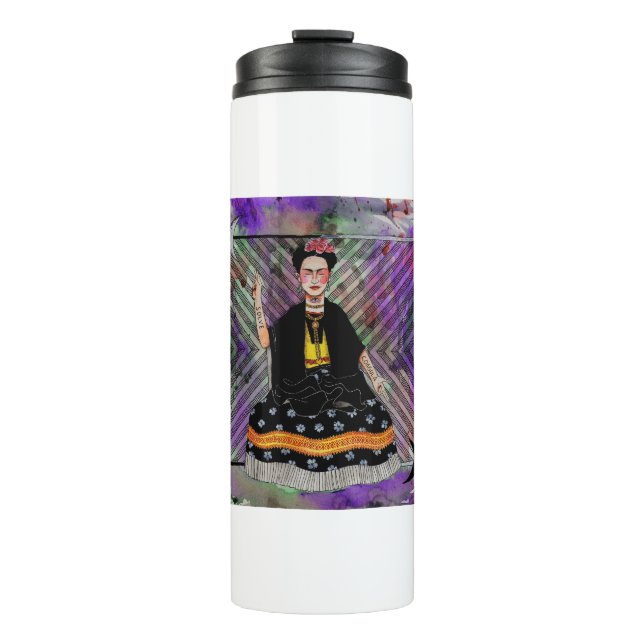 Frida Kahlo Thermal Tumbler (Front)