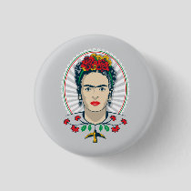 Frida Kahlo | Vintage Floral Button