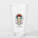 Frida Kahlo | Vintage Floral Glass