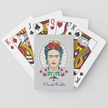Frida Kahlo | Vintage Floral Playing Cards by fridakahlo at Zazzle