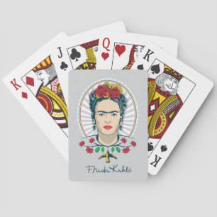 Frida Kahlo Vintage Floral Poker Cards