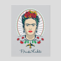 Frida Kahlo | Vintage Floral Postcard