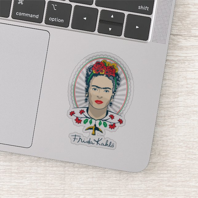 Frida Kahlo | Vintage Floral Sticker (Detail)