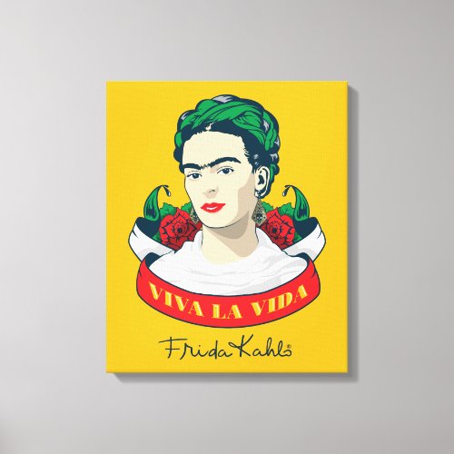 Frida Kahlo  Viva la Vida Canvas Print