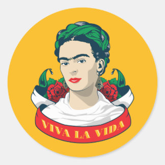 Frida Kahlo | Viva la Vida Classic Round Sticker
