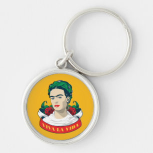 Frida Kahlo Viva la Vida Keychain