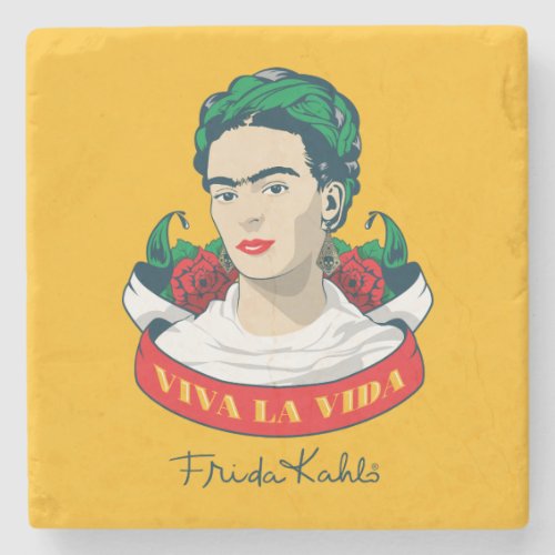 Frida Kahlo  Viva la Vida Stone Coaster