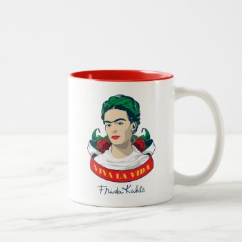 Frida Kahlo | Viva La Vida Two-tone Coffee Mug by fridakahlo at Zazzle