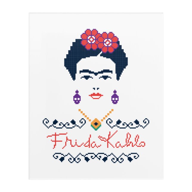 Frida Kahlo | Viva Mexico Acrylic Print (Front)