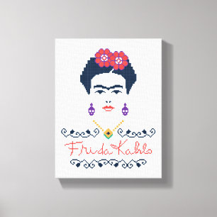 Frida Kahlo Viva Mexico Canvas Print