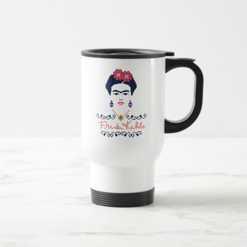 Frida Kahlo  Viva Mexico Travel Mug