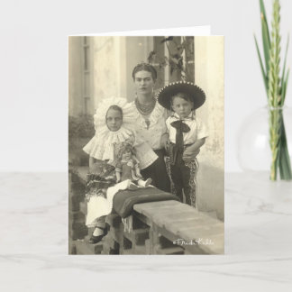 Frida Kahlo w/ Children Card