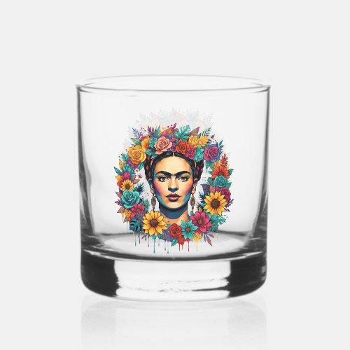 Frida Kahlo Whiskey Glass