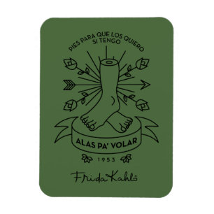 Frida Kahlo Wings to Fly Magnet
