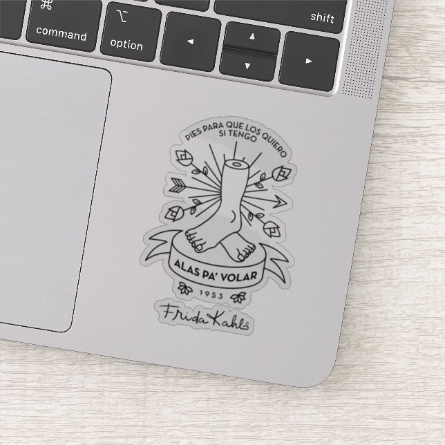 Frida Kahlo | Wings to Fly Sticker (Detail)