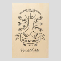 Frida Kahlo | Wings to Fly Wood Wall Decor