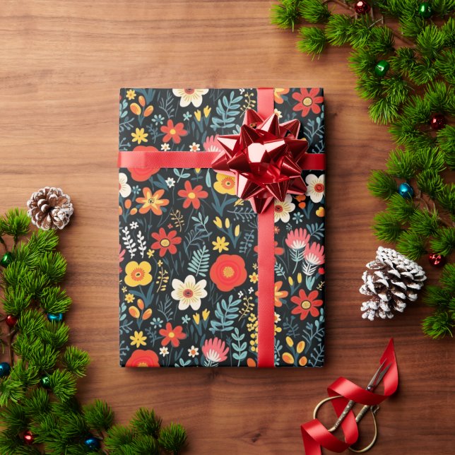 Frida Khalo Floral Wrapping Paper (Holiday Gift)