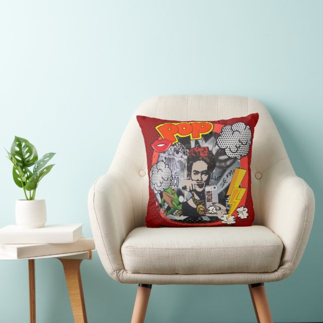 FRIDA POP ART THROW PILLOW (Chair)