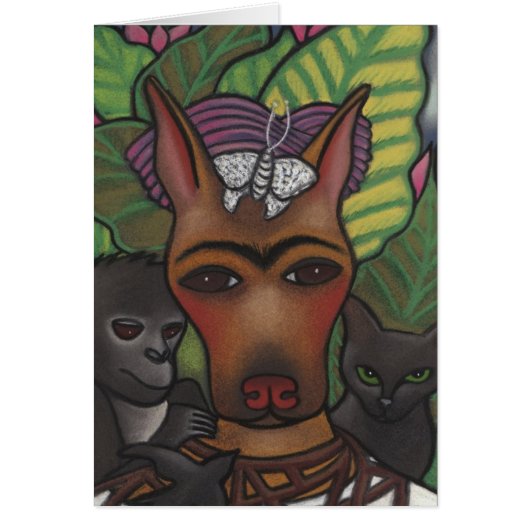Frida Self Pawtrait 1940 Cards (Front)