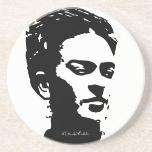 Frida Shadow Portrait Drink Coaster