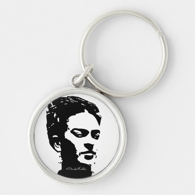 Frida Shadow Portrait Keychain (Front)