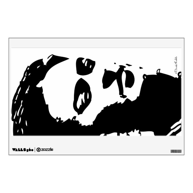 Frida Shadow Portrait Wall Decal (Front)
