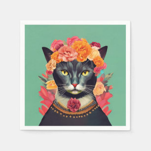 Frida the Cat Napkins