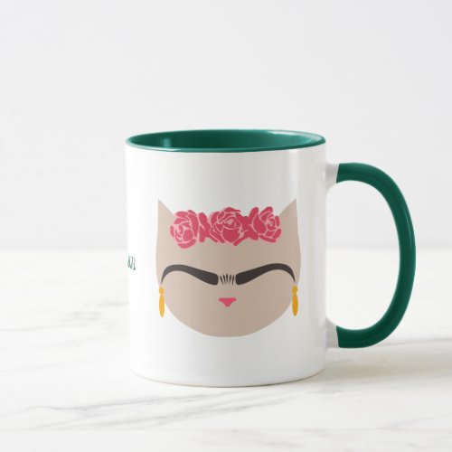 Frida the Cat _ Personalize with name or quote Mug