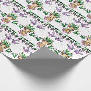 Frida x Cacti Matte Wrapping Paper, 30" x 6' Wrapping Paper