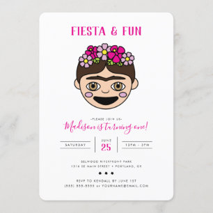 FridaMoji Fiesta & Fun Birthday Invitation