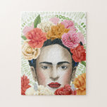Frida's Flowers Collection Jigsaw Puzzle<br><div class="desc">Frida's Flowers Collection by June Erica Vess</div>