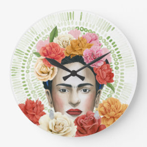 Frida's Flowers Collection Large Clock