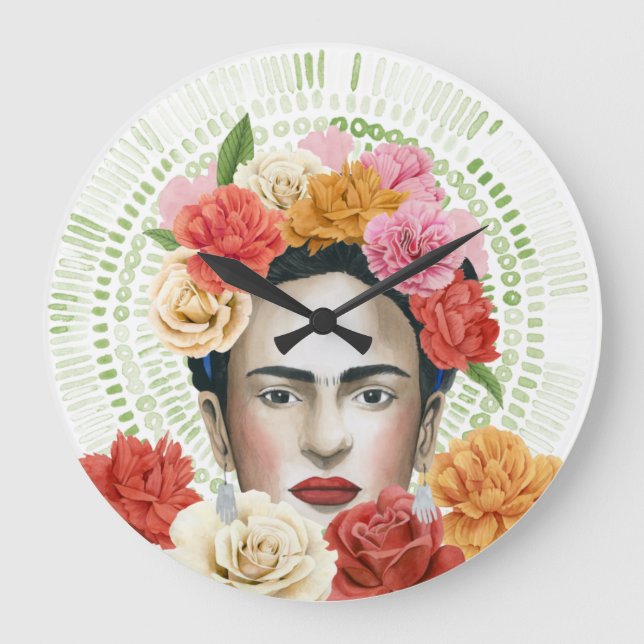Frida's Flowers Collection Large Clock (Front)